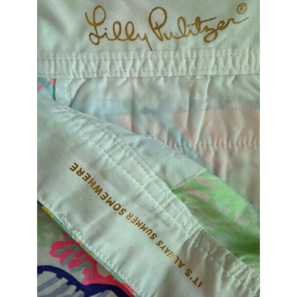 Lilly Pulitzer Roar of the Seas Callahan Multi Color Shorts Size 12 - Picture 7 of 10